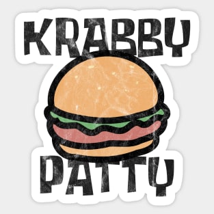 Crab Patty - old and washed Sticker